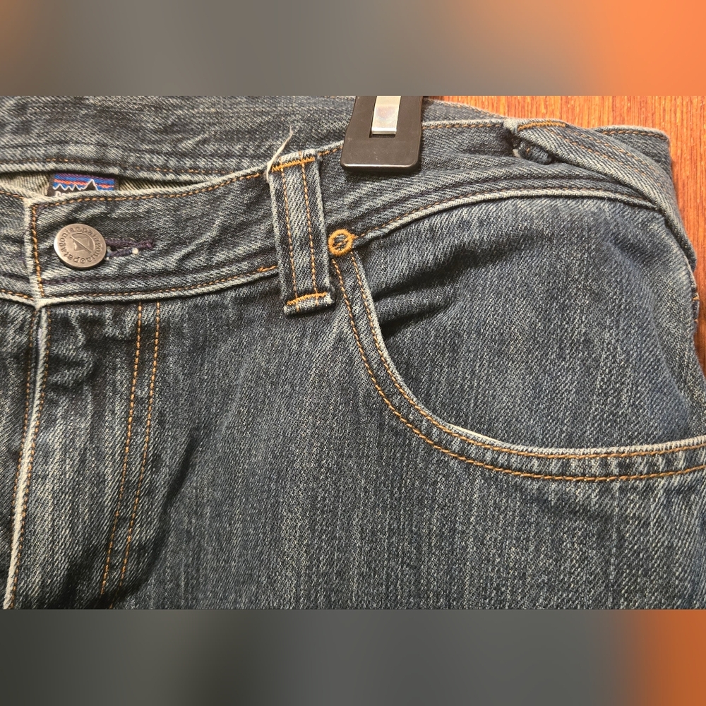 Patagonia organic Classic Denim boot cut Jeans sz8 16"x29" - Picture 6 of 13